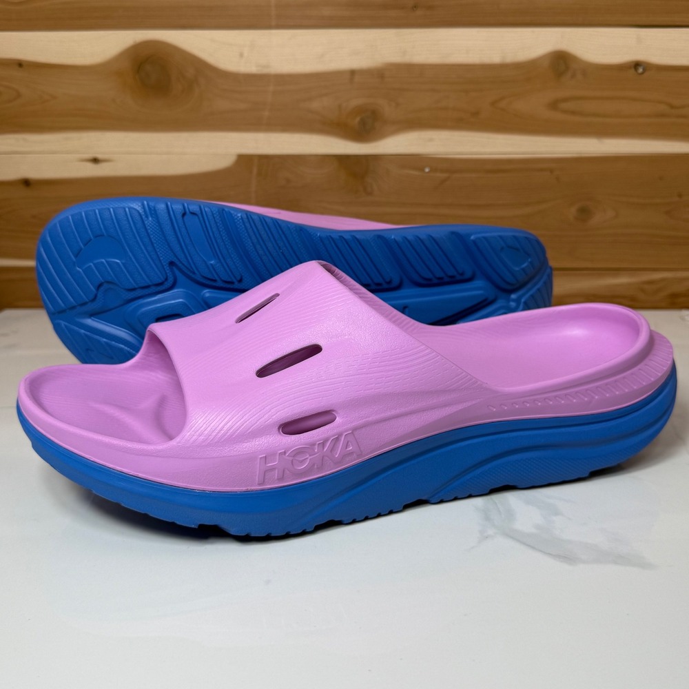 Hoka Ora Recovery Slide 3 Coastal Sky Comfort Slip On Sandals US W 14/ M 12